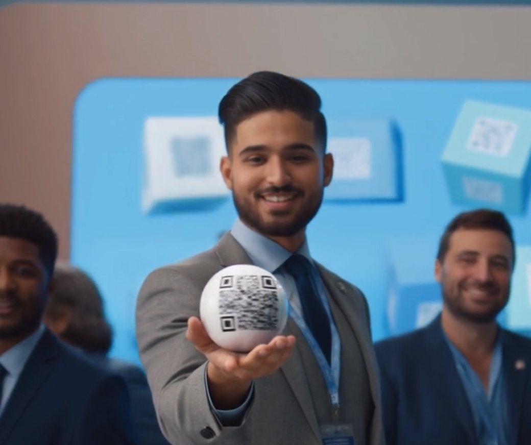 3D QR preview on a modern campaign surface