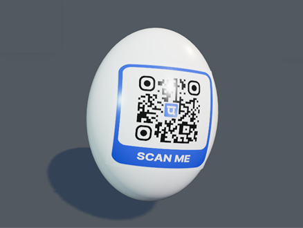 Dynamic QR code dashboard showing editable destination links and scan tracking